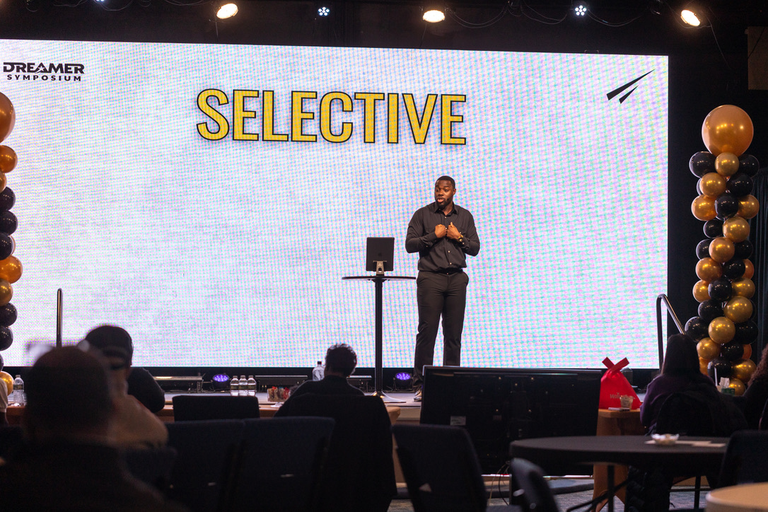 Trevón Gross Jr. during a professional leadership moment